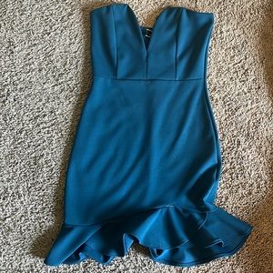 Turquoise Mini Dress / Cocktail Dress